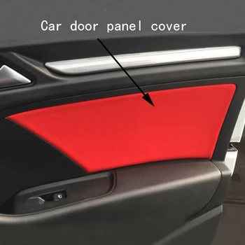 4pcs/set mikropluošto odos automobilio duris skydas porankiu padengti accessors Audi A3 8V A4 B8 B9 Q3 vidaus durų varčios paviršius padengti