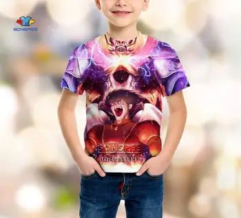 Japonų Anime Mazinger Z 3D Spausdinimo Robotas Karo Vaikas, Bamblys Atsitiktinis Marškinėlius Vasaros T-shirt O-kaklo Berniukas Mergaitė Drabužius, Viršuje Tees Puloveriai