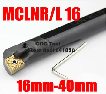 1PCS S16Q-MCLNR12 S20R-MCLNR12 S25S-MCLNR12 S32T-MCLNR12 MCLNL12 16mm 20mm 25mm 32mm Dešinę/Kairę Ranką CNC Tekinimo Staklės, įrankiai