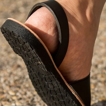 R-SALA madingų moterų batai Menorcan moterų oda guminis padas plius dydis spygliuota sandalai
