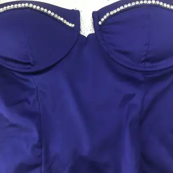 Giyu Seksualus Klubas Šalies Satino Suknelė Moterų 2020 M. Vasarą Sparkle Diamond Spageti Dirželis Backless Tvarstis Bodycon Suknelės Mini Vestido