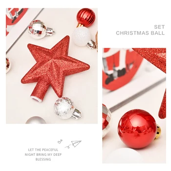 30pcs 3cm Kalėdų Kamuolys Niekučius Ornamentu Žvaigždės Formos Kalėdų Medžio Kabo Apdailos Prekių už Vestuves Naujųjų Metų Metu