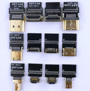 HDMI suderinamus butas Standartinis HDMI tipo V2.0 built-in išplėtimo kabelis palaiko 2K / 144hz 4K / 60Hz plokščio kabelio, kompiuterio laidas