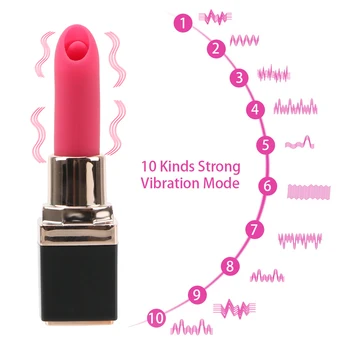 10 Greičių Mini Lūpų Vibratorius G-taško Masažą Klitorio Stimuliatorius Nešiojamų Kulka Vibratorius Erotiniai Produkto Sekso Žaislai Moterims