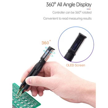 Nešiojamų 7 IN 1 Digital Smart Pincetu DT71 LCR Metrų Signalo Generatoriaus Derinimo Reparing Priemonė, OLED Ekranas Priemonė LCRDVF