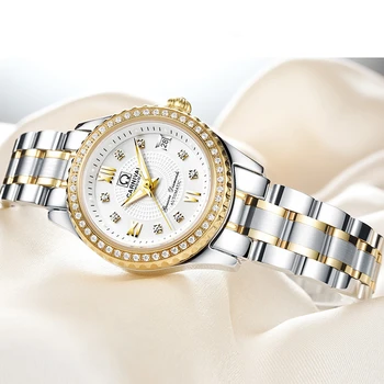 Karnavalas Mechaninė Moterų Laikrodžiai Šveicarijos Prabangos Prekės Sapphire Automatinis Laikrodis Moterims Šviesos Ponios Laikrodis Reloj Mujer