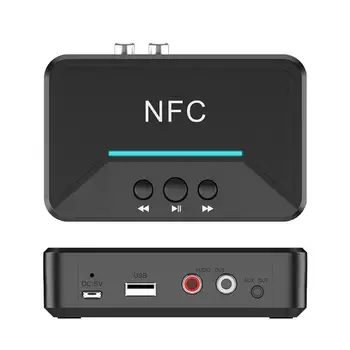 NFC 3.5 mm AUX-RCA Lizdas HiFi Stereo Garsą Belaidžio ryšio Adapteris 