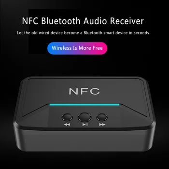 NFC 3.5 mm AUX-RCA Lizdas HiFi Stereo Garsą Belaidžio ryšio Adapteris 