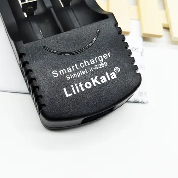 LiitoKala Sii-260), 3,7 V 18650 26650 18500 16340 1.2 V AA /AAA Ni-Mh Smart Baterija, Įkroviklis+ES AC line + Nemokamas pristatymas