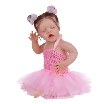 Hoomai Visą Silikono Kūno Reborn Baby Doll Žaislas Mergina Vinilo Naujagimių Princesė Bebe Žaislo Pridedamame