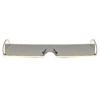 Peekaboo mens siauri akiniai nuo saulės moterims, pusė kadro 2019 raudonas auksas stačiakampio formos saulės akiniai vyrams vintage retro uv400 metalo