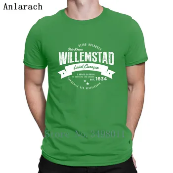 Willemstad Curacao Marškinėliai Užsakymą Medvilnės O-Kaklo Raidžių Raukšlių Juokinga Pavasarį, Rudenį Modelio Marškinėliai