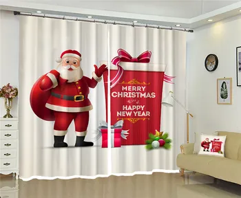 Linksmų Kalėdų 3D Spausdinimo Kūrybos Kalėdų Nuotraukas, Didelio tikslumo Atspalvį Uždanga Kambarį Prabangus Užuolaidos