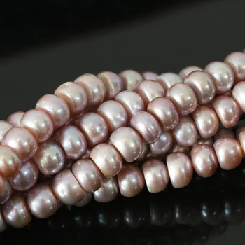 Violetinė gėlavandenių 9-10mm gamtos perlas 