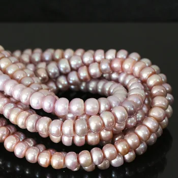Violetinė gėlavandenių 9-10mm gamtos perlas 