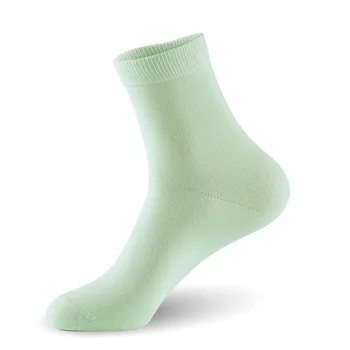 Moterų medvilnės kojinės 5pair/daug moterų prekės minkštos kojinės vientisos spalvos lady kojinės mergina kojinės 3 DYDŽIO ES 36-42 MUMS 6.0-11.0 LANGSHA