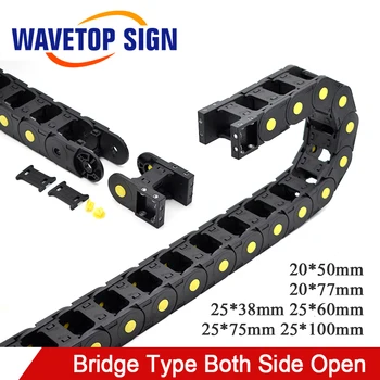 WaveTopSign Kabelis Chain Bridge Tipo Tiek angokraščių 20x50 20x77 25x38 25x60 25x75 25x100mm Plastiko Towline Dėžė