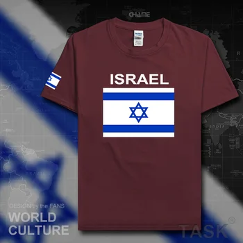 Izraelis Izraelio vyrų marškinėliai 2017 megztiniai tauta komandos Marškinėlius medvilnės marškinėliai sporto posėdžio salės drabužių viršų tees šalies IL, ISR