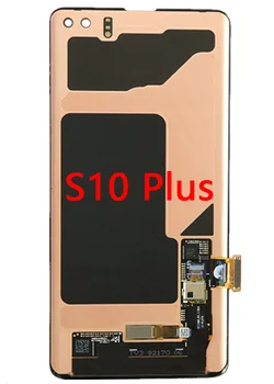 Samsung Galaxy S10Plus LCD Jutiklinis Ekranas S10+Plius G9750 G975F AMOLED Ekranas Skaitmeninti Asamblėjos Pakeitimo negyvų pikselių