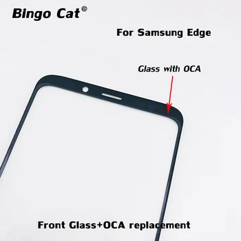5pc Naujas Telefono Ekranas Išorinis Stiklas Laminuotas OCA Klijai Samsung Galaxy S10 S20 S8 S9 Plus 8 Pastaba LCD Dispaly Stiklas +OCA Filmas