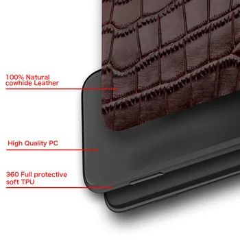 Tikros karvės odos Odinis Telefono dėklas, skirtas Xiaomi Mi 11 Xiao Mi 11 Prabanga 360 Visas apsauginį kiautą Galinio Dangtelio Xiomi Mi 11