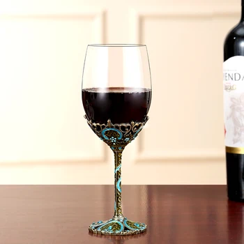 1pc 350ml High-end vyno stiklo, krištolo, stiklo Vyno rinkinys mažas Prabangūs, retro Aukštas stiklas
