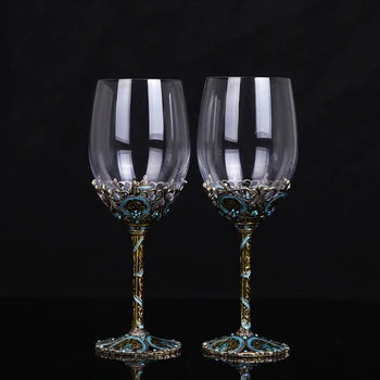 1pc 350ml High-end vyno stiklo, krištolo, stiklo Vyno rinkinys mažas Prabangūs, retro Aukštas stiklas