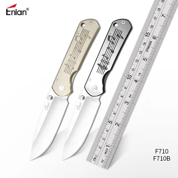 Enlan F710 58-60HRC Sulankstomas peilis Išgyvenimo Kempingas įrankių Medžioklės peiliukas taktinis edc lauko priemonė