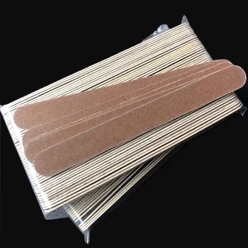 Natūralių nagų failą medienos nagų failą, medinės emery valdybos manikiūro įrankis 50 vnt./daug