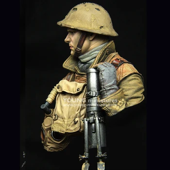 1/10 Britų LEWIS Gunner pirmojo pasaulinio karo, Dervos Modelio Krūtinė GK, karinė tema, Nesurinkti ir unpainted rinkinys