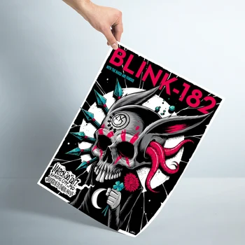Gražus Blink 182 Plakatas Užsakymą Satino Plakato Spauda Audinys Audinys Sienos Plakatas Spausdinimo Šilko Audinys Spausdinti Plakato