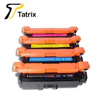 Tatrix Premium Suderinama Lazerinis Spalvų Dažų Kasetės CE250A CE251A CE252A CE253A 504A HP Spausdintuvo CP3525X