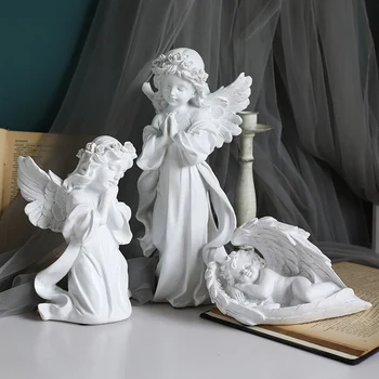 Namo Apdaila Dervos Angel Modelis Pasakų Figūrėlės Reikmenys Kambarį Europoje Stiliaus Figūrėlės Dovanos Kalėdų Dovanos