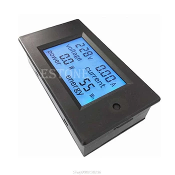AC 20A 100V LCD Skaitmeninis Voltų Įtampos W Srovės Galios Matuoklis Ammeter Voltmeter S04 20 Dropship