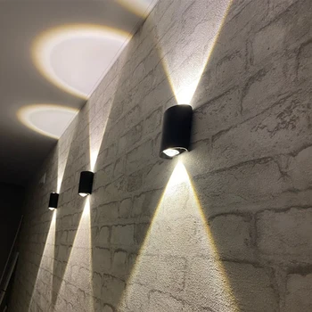 LED Sienos Lempos IP65 Lauko Vandeniui Sodo Apšvietimas AC86-265 Aliuminio, Uždaras Miegamasis, svetainė, Laiptai, Sienos Šviesos