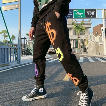 Aleksas Plein Sweatpants Grafiti Spausdinimo Streetwear Sporto Jogger Hip-Hop Pantalon Homme Vyrų Drabužiai Mens Mados Geriausia Parduoti