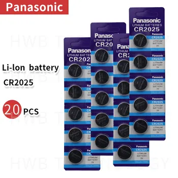 20pcs prekės PANASONIC cr2025 ECR2025 BR2025 DL2025 KCR2025 LM2025 3v mygtuką ląstelių monetos ličio baterijas žiūrėti