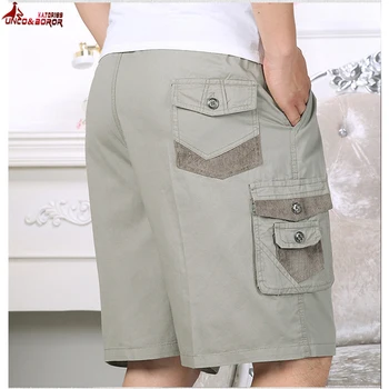 Naujų Krovinių Šortai Vyrų Vasaros Mados Kariuomenės Karinių Taktinis Homme Šortai Atsitiktinis Multi-Pocket Vyrų Baggy Kelnės