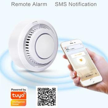Protingo Namo Automatizavimo Wifi Smart Dūmų Detektorius Tuya Smart Gyvenimo Priešgaisrinės Signalizacijos Jutiklis Namų Apsaugos Sistemos