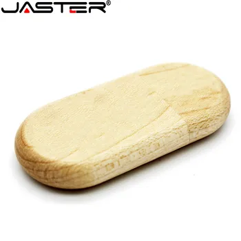 JASTER usb 2.0 flash drive, medinės kūrybos dovana pendrive 4GB 8GB 16GB pen ratai 32G 64GB u diską, atminties kortelę memory stick