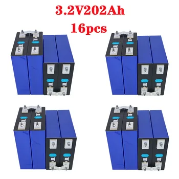 16PCS NAUJŲ 3.2 V 200Ah LiFePO4 baterija 48V200Ah 3C Ličio Geležies Fosfato baterijos 4S 12V 24V baterija Jachta saulės TAX FREE