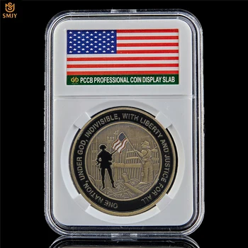 2001 m. JAV Pasaulio Prekybos Centras rugsėjo 11-osios Išpuolių JAV Karinis Iššūkis Proginių Monetų Kolekciją W/PCCB Turėtojas