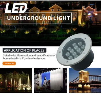 5VNT/SET LED Požeminės Lemputė 9W Palaidotas Embedded Grindų Žemės, Kieme Keliu Kraštovaizdžio Lempos Lauko Apšvietimas apklausa geizeris akiratyje