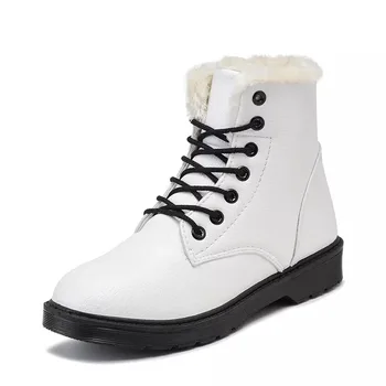 2019 karšto pardavimo Šiltas batai žieminiai batai moterims, Gumos darbo batai, šilta kailio sniego batai moterims dėvėti atsparūs sportbačiai juoda