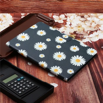 Coque Samsung Tab S6 Atveju SM-T860 Daisy Gėlių Odinis gaubtas, Skirtas Samsung Galaxy Tab S6 2019 10.5 colio T860 T865 Padengti Atvejais