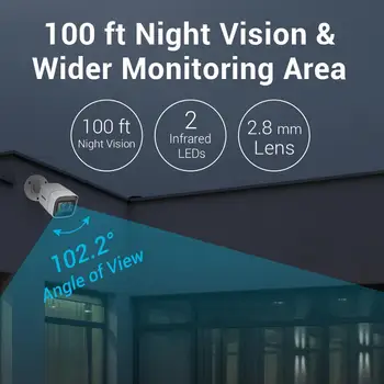 ANNKE 4X Ultra HD 8MP TVI VAIZDO stebėjimo Kamera Lauko sąlygoms atsparios 4K Vaizdo Apsaugos Priežiūros Rinkinys Su EXIR Naktinio Matymo Įspėjimą el. Paštu