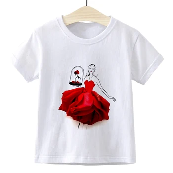 Žiedlapis Smuikas mergina Juokingas Vaikų marškinėliai Atsitiktinis, Madinga Pop Kawaii Vaikiški marškinėliai Laisvi 