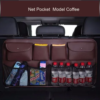 OHANEE oda automobilių Kamieno Backseat Organizatorius galinės Sėdynės Saugojimo krepšys Multi Pocket Auto Sukrovimas Valymas Interjero Priedai