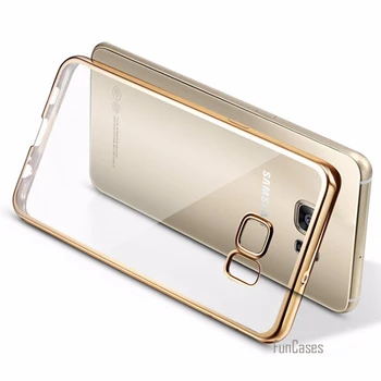 Prabanga Apkalos Crystal Clear Atveju S7edge Skaidrus Ultra Plonas Minkštos TPU Case for Samsung Galaxy S7 Krašto Galinį Dangtelį Telefono dėklas