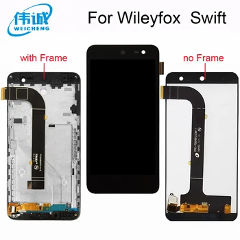 Už Wileyfox Swift LCD Ekranas Jutiklinis Ekranas Asamblėjos lcd jutiklis wileyfox swift2 swift 2x swift 2 plius lcd su karkasu